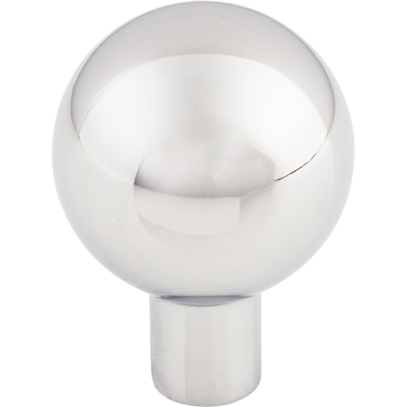 Brookline 7/8" Diameter Round Knob, Polished Chrome, 1" Knob Diameter