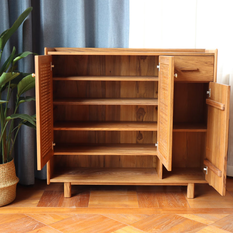 Armoire à chaussures en bois massif