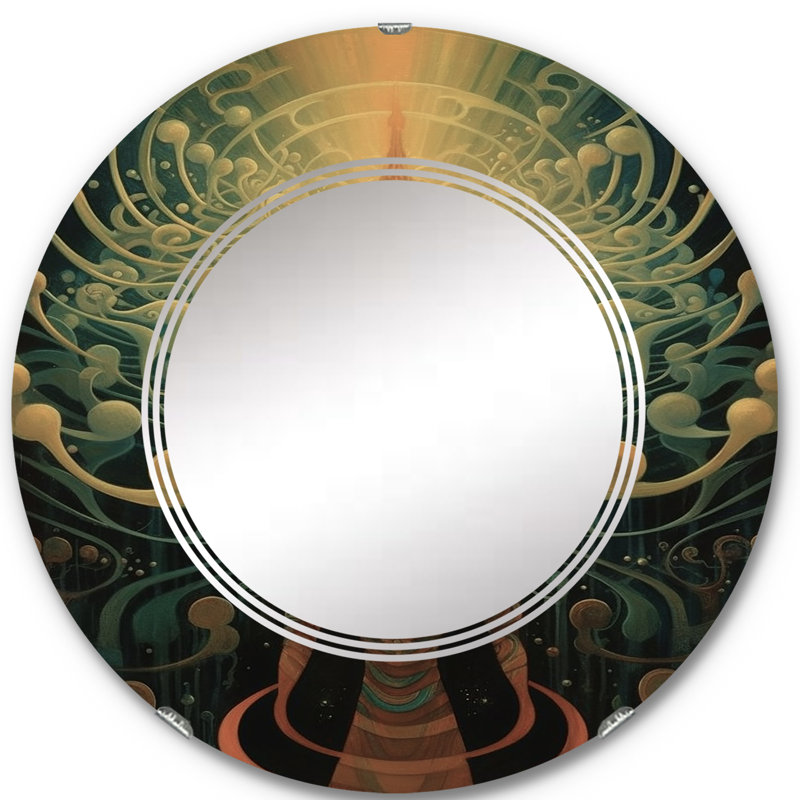 Glennet - Miroir mural moderne rond, 24 po x 24 po