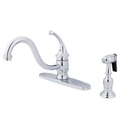 Kingston Brass Georgian Single-Handle Deck Mount Kitchen Faucet
