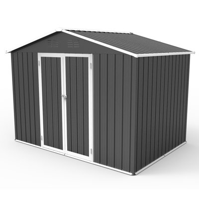 8 ft. W x 6 ft. D Metal Storage Shed