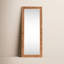 Miroir de plancher rectangulaire en bois massif