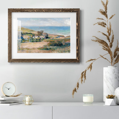 Vue de la côte près de Wargemont en normandie, impression sur papier