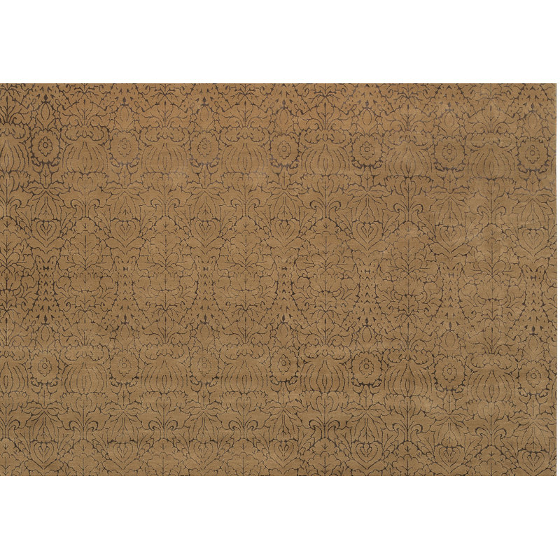Tapis doré de haute qualité noué à la main
