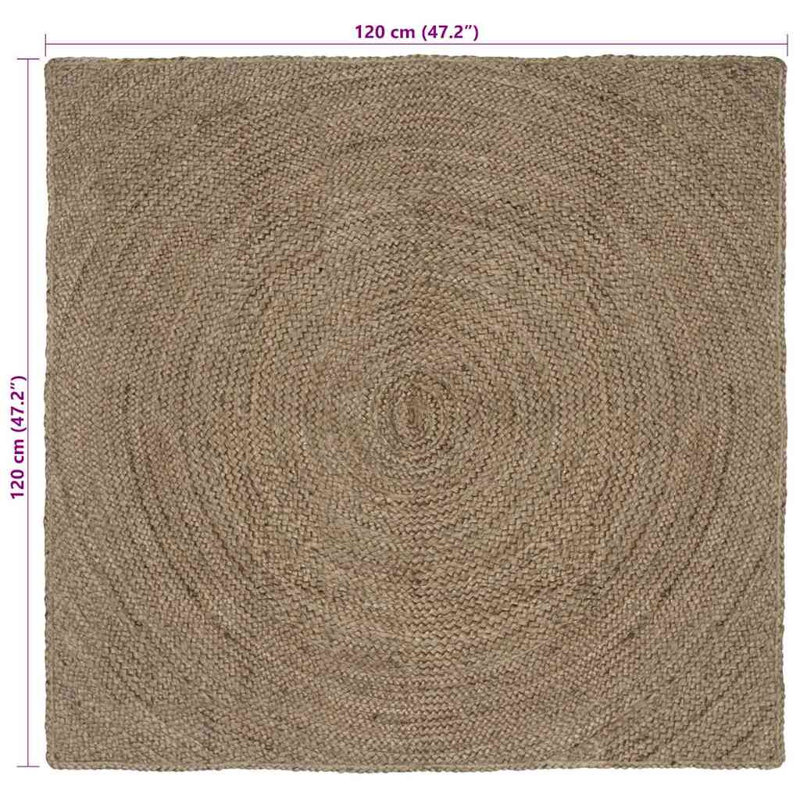Solid Colour Standard Area Rug, Square 120cm