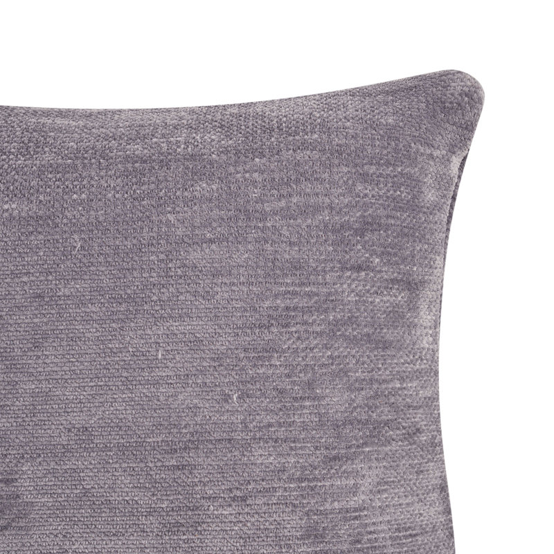 Coussin Domer, Carré 24 po, Gris givré, Housse de coussin seulement - sans coussin
