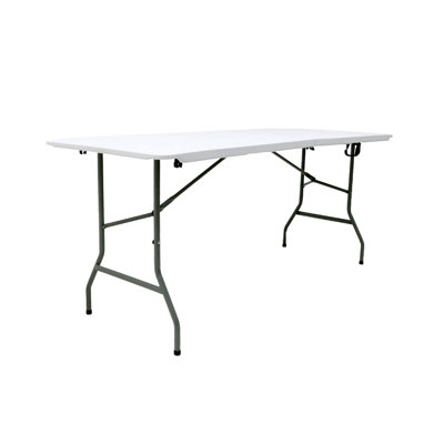 Rectangular Metal Folding Outdoor Camping Table , 182.88cm cm W 70cm cm D