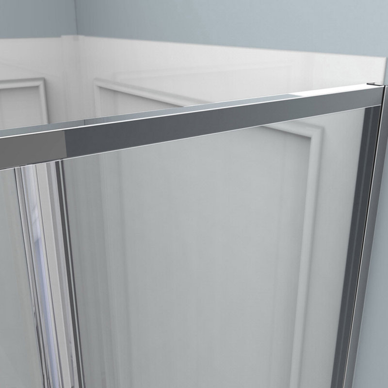Brushed Nickel 72" Frameless Sliding Corner Shower Enclosure
