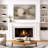 Soft Neutral Abstract Artwork with Linear Black Accents, Living Room Pictures, Framed Canvas Giclee Print Wall Art-125390494-125390493