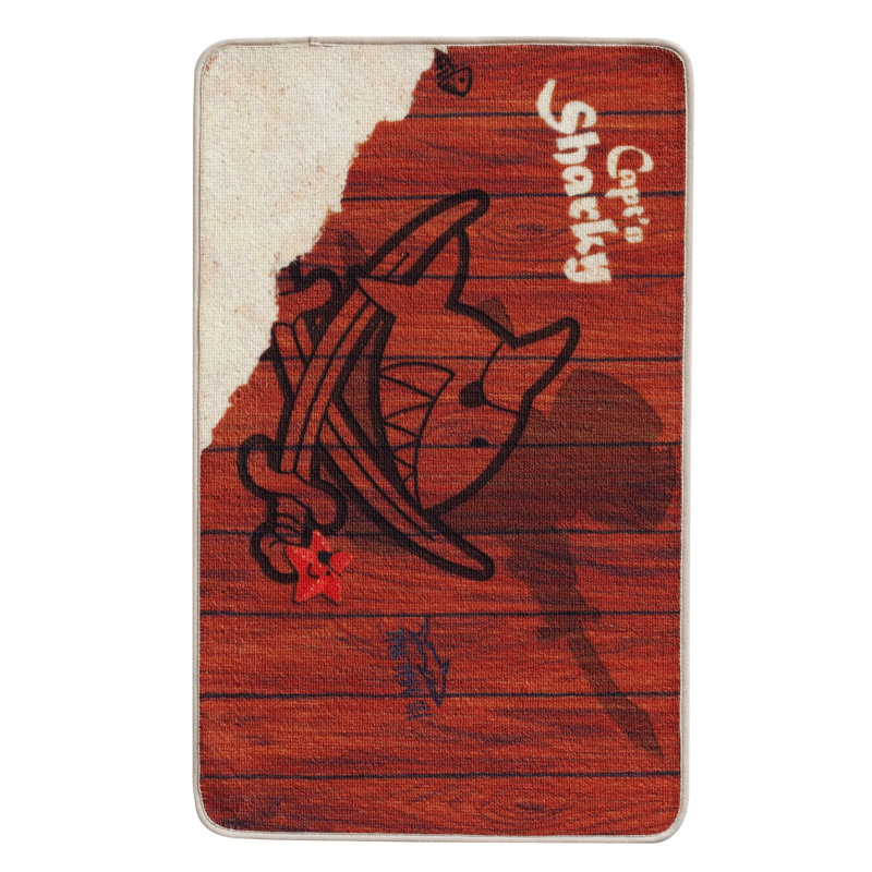 Capt'n Sharky 50cm X 80cm Area Rug