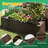 6X3x2ft Galvanized Raised Garden Bed, Outdoor Planter Garden Boxes Large Metal Planter Box For Gardening Vegetables Fruits Flower-1990705852-1990705841
