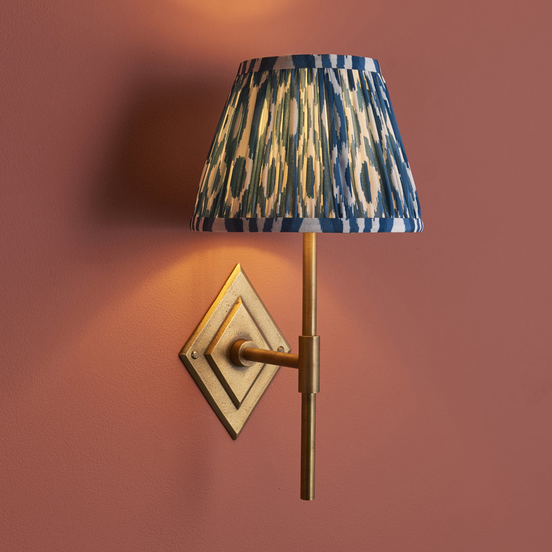 Berra Steel Armed Sconce, Blue