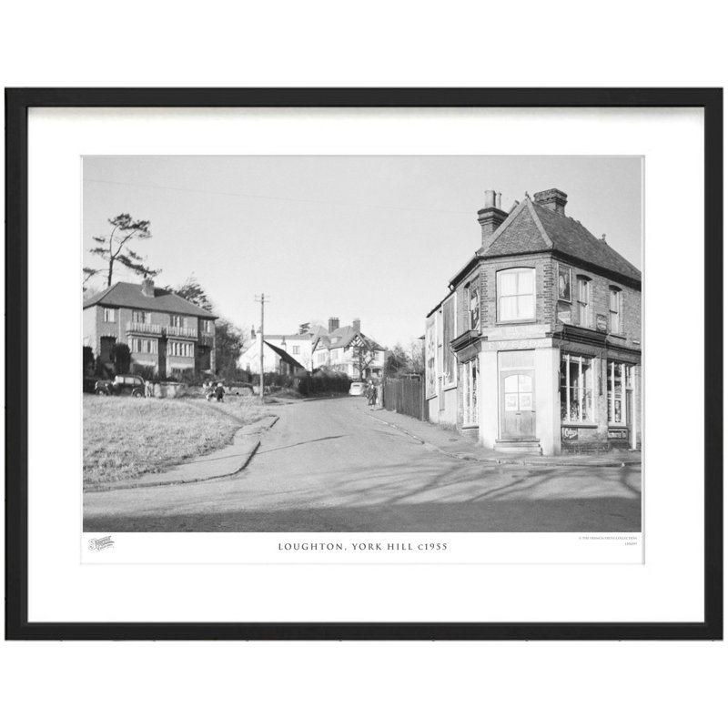 Loughton, York Hill C1955 by Francis Frith - Single Picture Frame Print, 60cm H x 80cm W x 2.3cm D