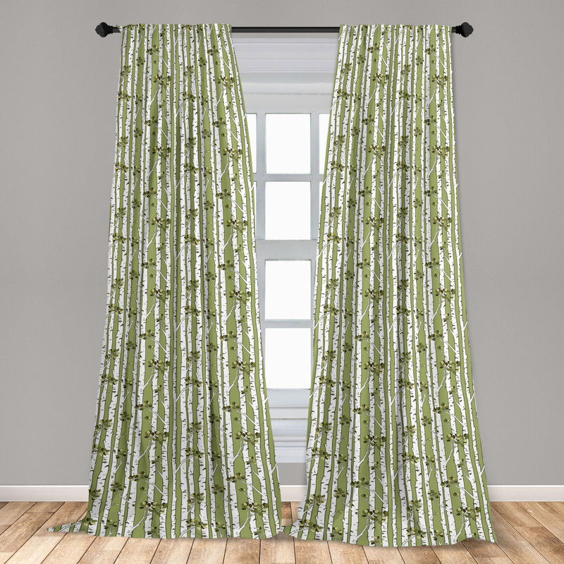 Cyndee Semi Sheer Curtain Pair, 28" W x 63" L