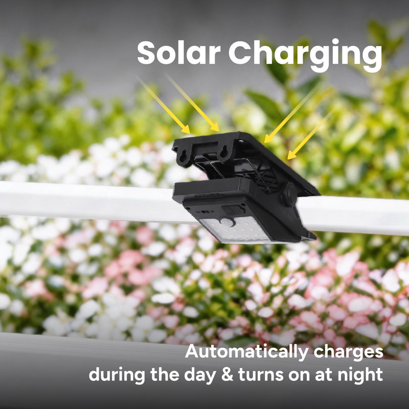 Outdoor Solar Large Clip-Anywhere Light With Motion Sensor (2-Pack)