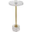 Groove Glass End Table