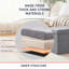 Repose-pieds carré avec rangement de 15 po - Ensemble de 2-1123517899
