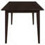 Classic 5PCS Rectangular Dining Set, Wooden Dining Table With 4 High Back Upholstered Dining Chairs