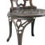 Chaise d'appoint d'extérieur en métal Bartlum