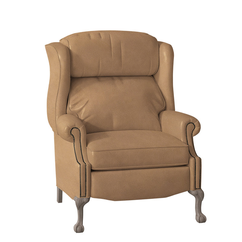 Fauteuil inclinable en cuir Maxwell, Cuir véritable Fumo Aline, Pierre, Électrique