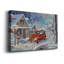 Santa's Tree Farm, toile tendue avec châssis de qualité supérieure - prête à être accrochée-632663901