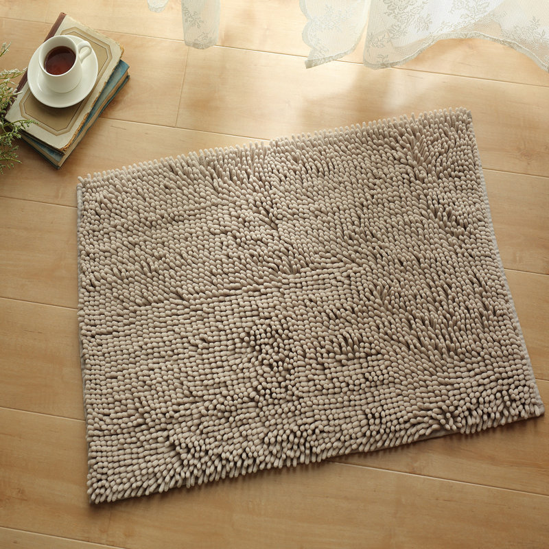 Yanira Bath Mat, 20" W x 30" L, Beige