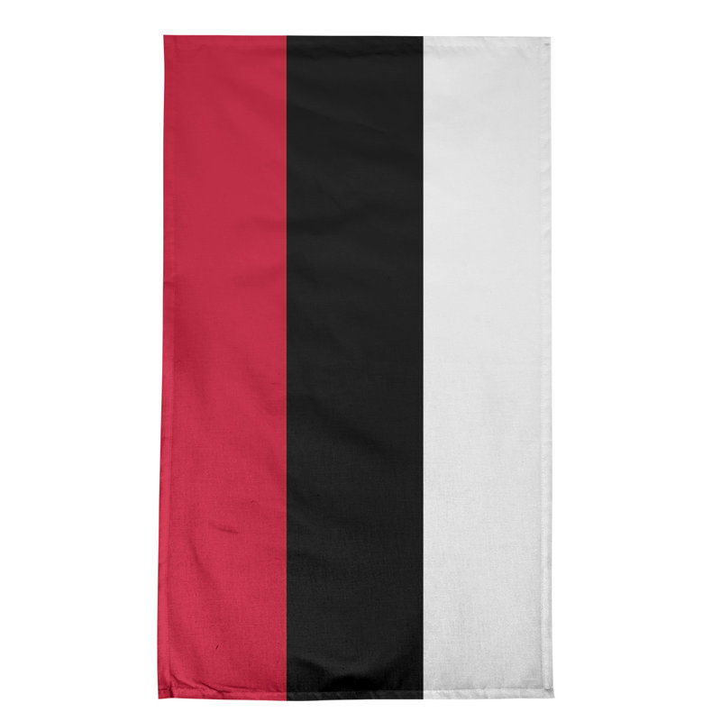 Anaheim Stripe Tea Towel Kitchen Towel, Cotton Twill, Chilli Red/Jet Black/White