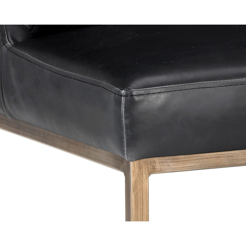 Otho Upholstered Dining Chair - Black, Black Faux Leather