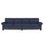 Leroy Rolled Panel-Arm Extra Long Sofa with Bun Feet-763050153-763050449-763050059