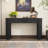 Modern 54" Console Table With Oval Top And 2 Drawers-1527033386