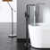 Freestanding Bathtub Faucet With Matte Black Shower Function And Stylish Handheld Unit Elegant