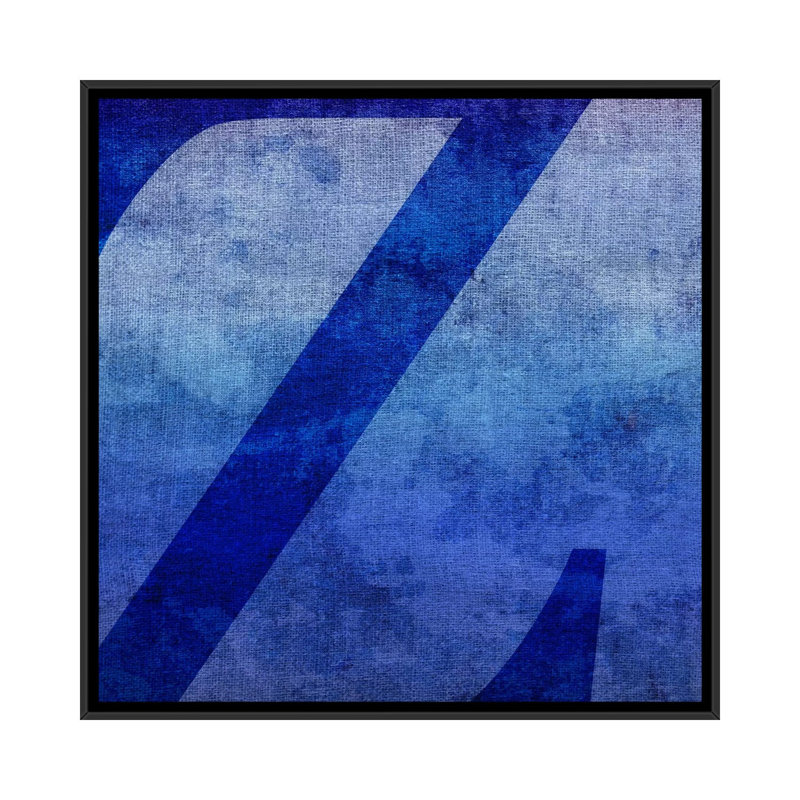 «The Type Stain», reproduction d'art textuel sur toile tendue TOA433, H 18 po x l 18 po x P 1,5 po, Toile