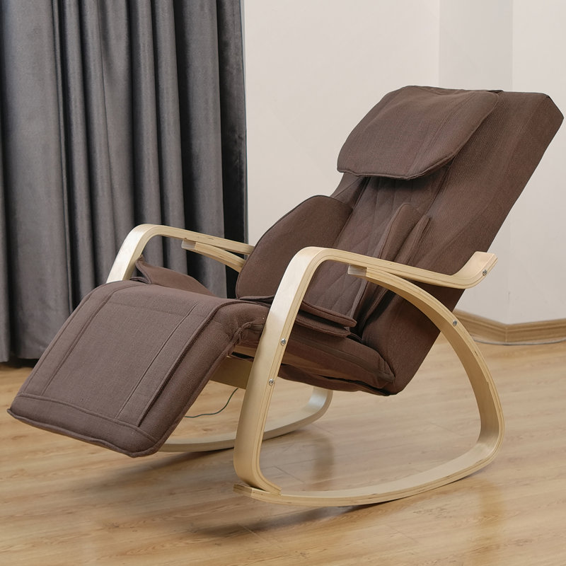 Chaise berçante confortable à pression de massage complète avec coussin en coton