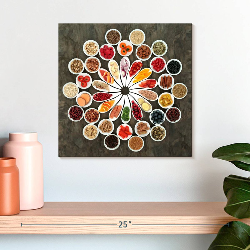 Assorted Spices, 16" H x 16" W