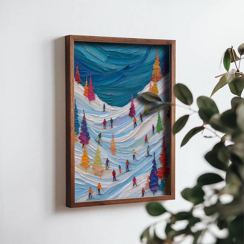 Peinture décorative en panneau de fibres à densité moyenne, H 13,98 po x l 18,5 po x P 0,79 po