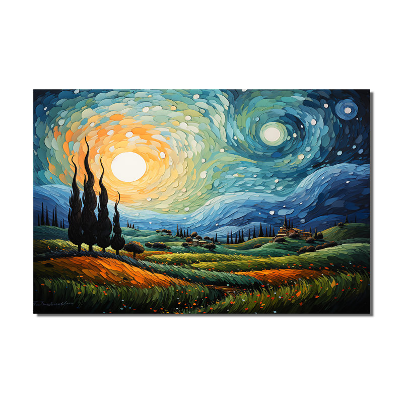 Vangogh The Swaying Cypress II - Vangogh Wall Decor
