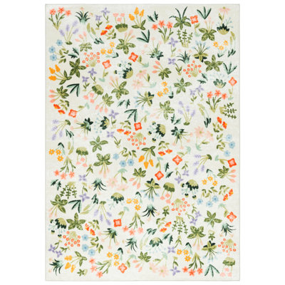 Tapis floral lavable à la machine MSRW 186 Performance