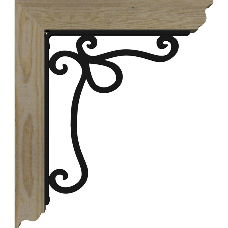 Support à fer à cheval triple traditionnel 4 "Orleans, H 16 po x P 13 1/2 po