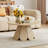 Round Coffee Table With Petal-Shaped Base-1245139129