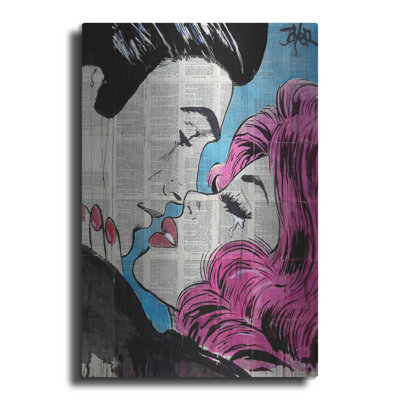 Red Barrel Studio® «Moments Like This Go Pop» par Loui Jover, art mural en métal