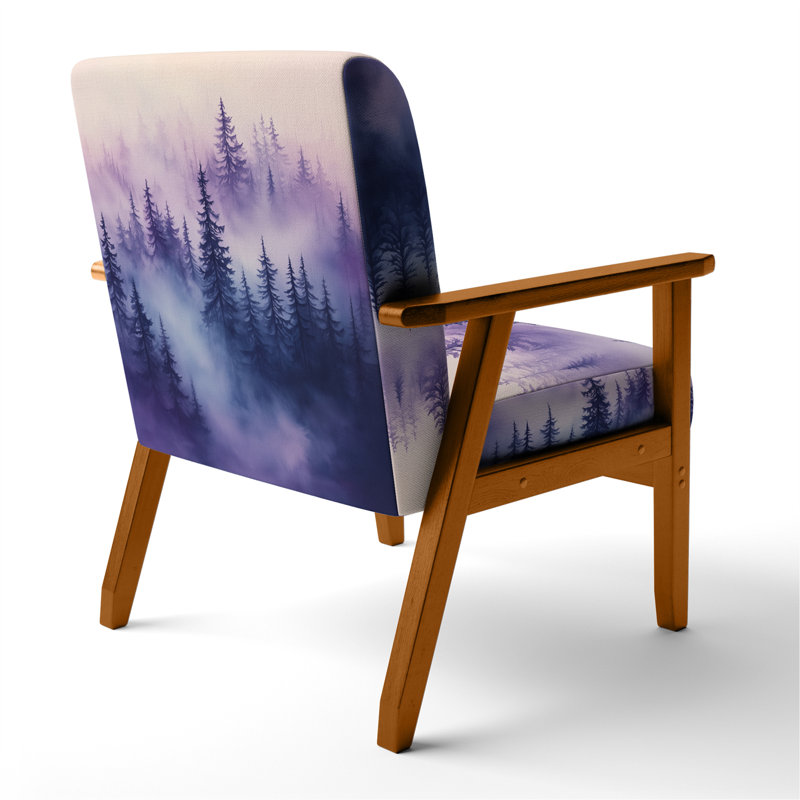 Chaise rembourrée Forest - Fauteuil Misty, Brown Square Arms