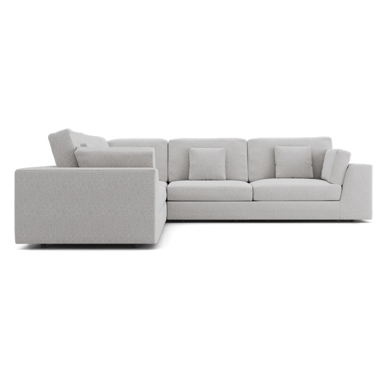 Perry Modular Sofa Set 01 In Chalk Fabric