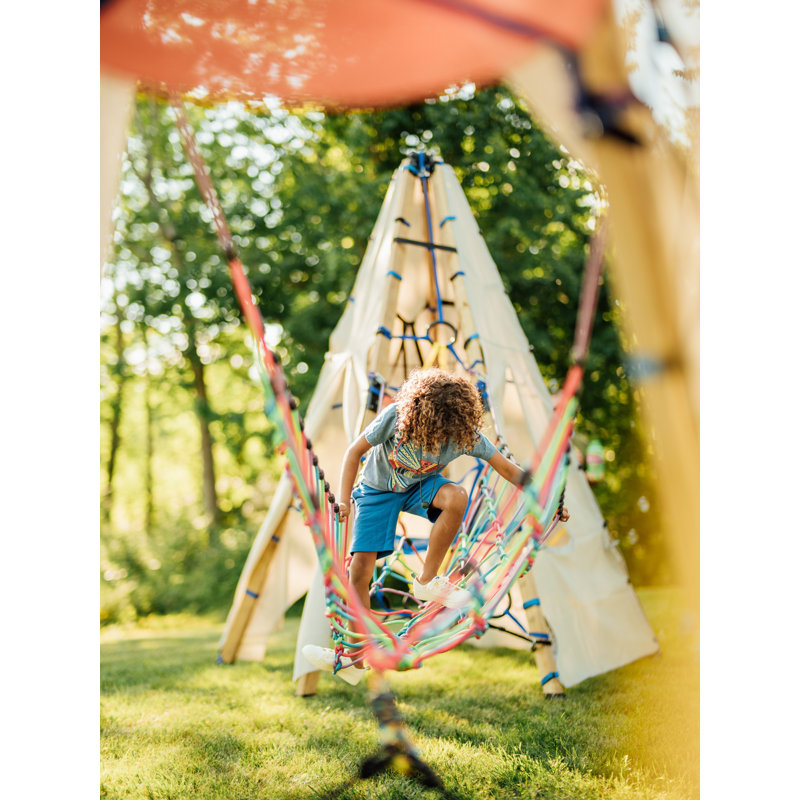 Heavy-Duty UV-Protected Nylon Rambler Rope Bridge