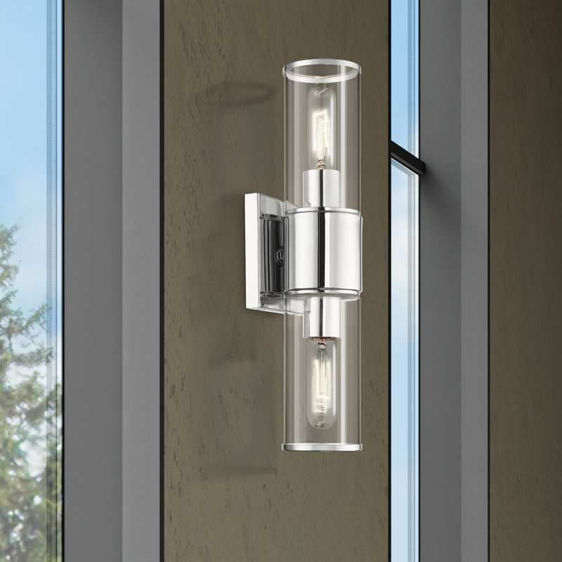 Éclairage de salle de bain à intensité variable à 2 lumières Sarenity, Chrome poli