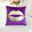 Solid Lips Gold Pillow Cover (Set Of 2)-99296355-99296354