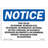 OSHA Notice - Pool Slide Rules 1. No Life Jackets Or Flotation Sign | Heavy Duty