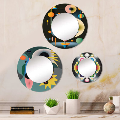 Hebbville Metal Round Mirror