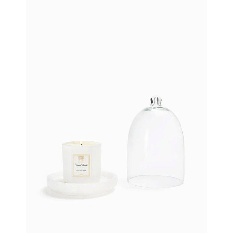 Alabaster - Candle Base and Cloche