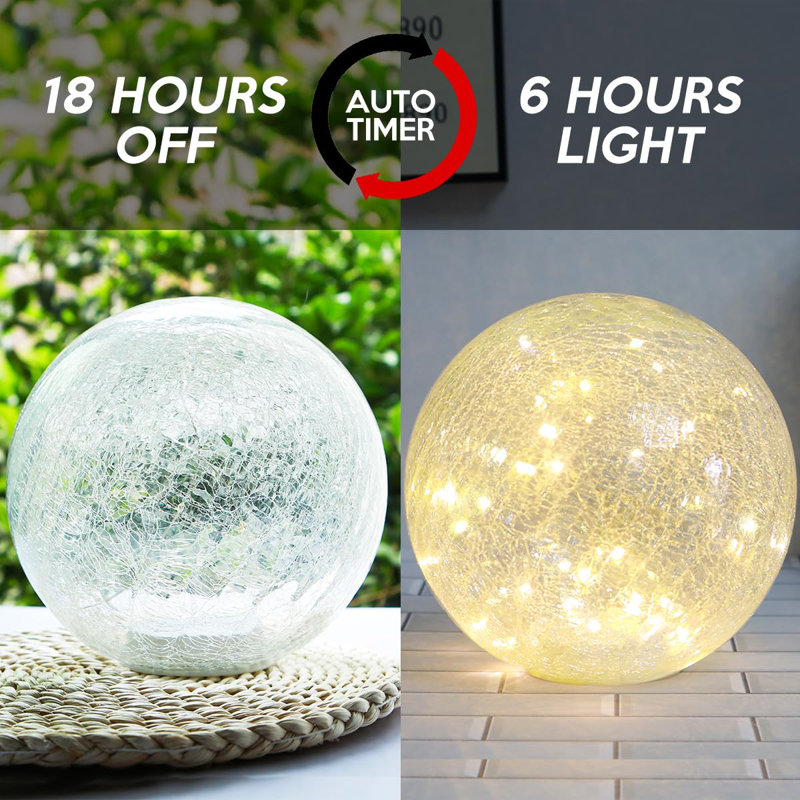 Globe LED Lamp Battery Operated with Timer