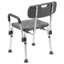 Joey 300 Lb. Chaise de bain et de douche à capacité réglable avec dossier à profondeur réglable